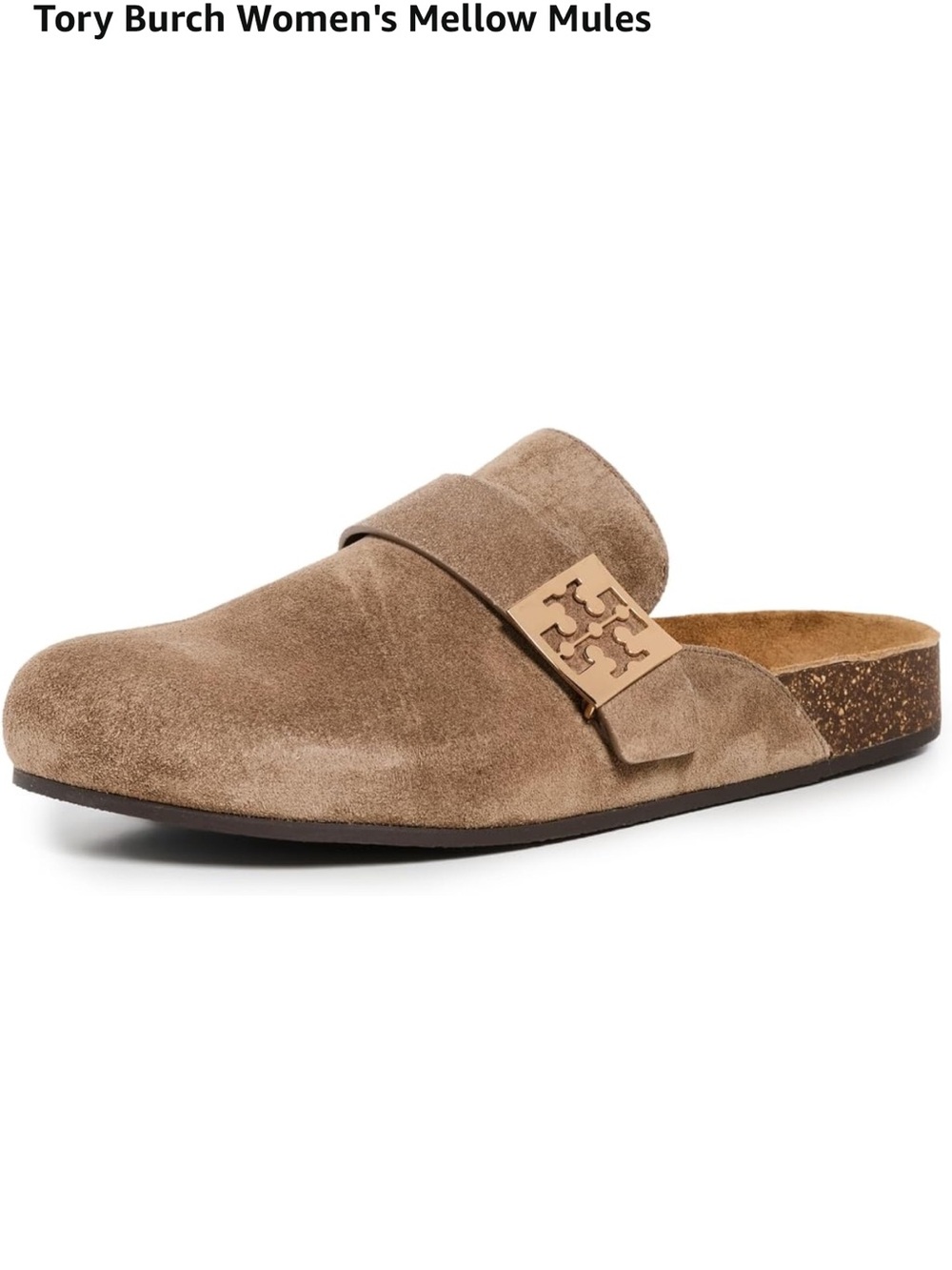 Tory Burch Women’s Suede Mules in Taupe